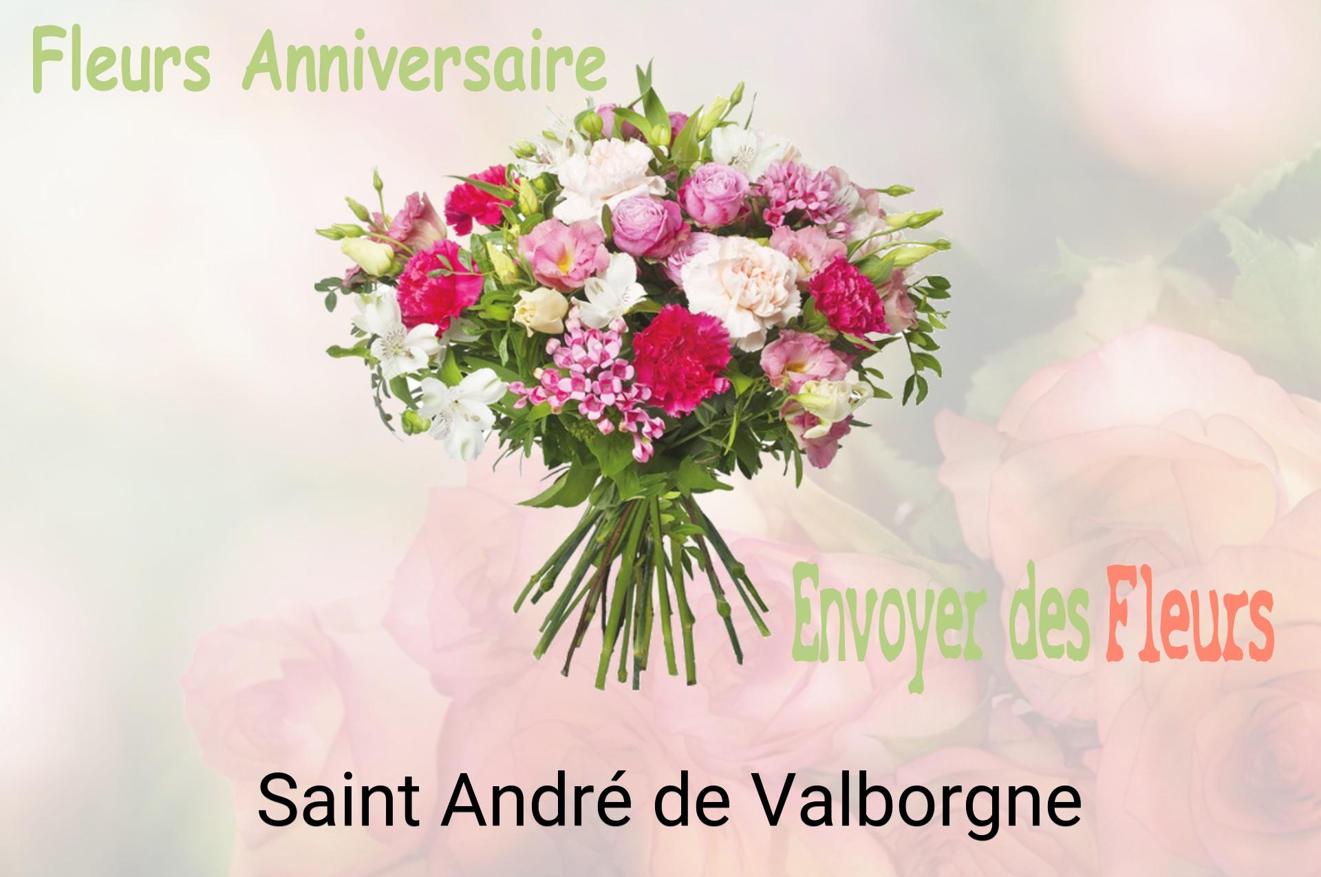 Bouquet de fleurs d’anniversaire livré à Saint-André-de-Valborgne